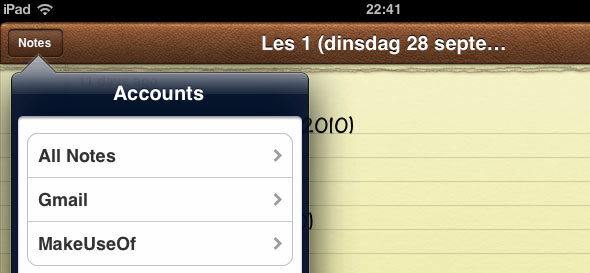 application de notes pour iphone