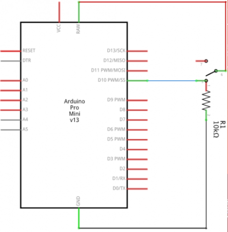 Circuit de raccourci Arduino