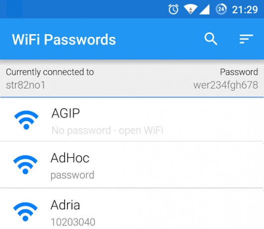 WiFi-Mots de passe-App