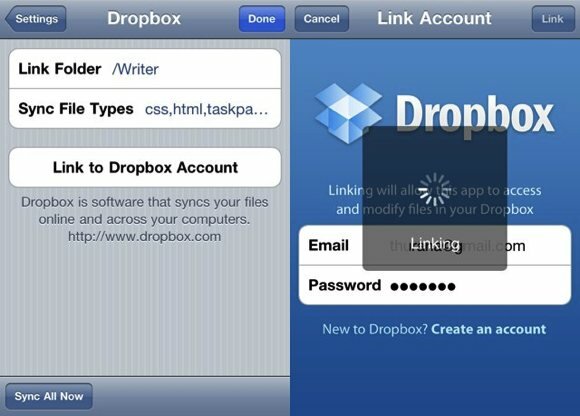 synchronisation dropbox