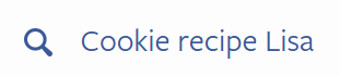 Recherche sur Facebook