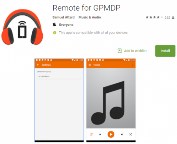 application distante google play music desktop player