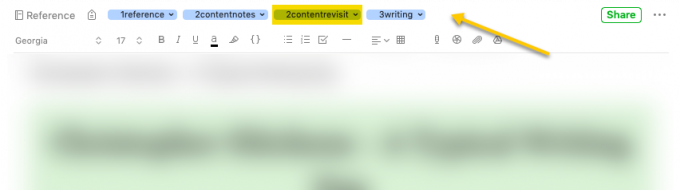 Marquage dans Evernote