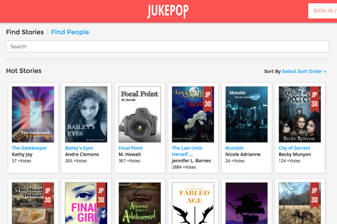 Application de lecture en série JukePop