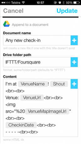 Mettez votre iPhone au travail avec IFTTT editrecipe