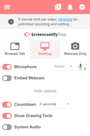 screencastify outil d'enregistrement audio pour Chromebook