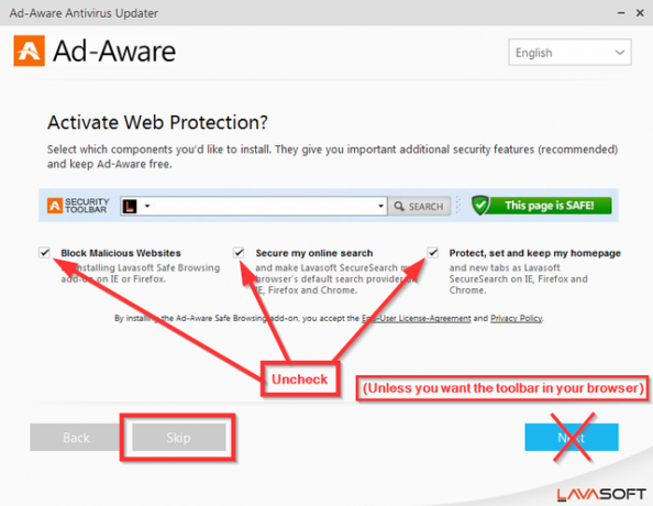 3 Installation de sécurité Ad-Aware Pro - Activer la protection Web