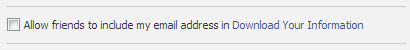 Facebook autorise les amis à inclure une adresse e-mail