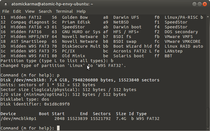 format de configuration linux raspberry pi