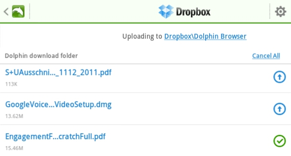 application dropbox pour android