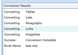 Convertir Word en Excel: convertir votre document Word en un fichier Excel convertword3