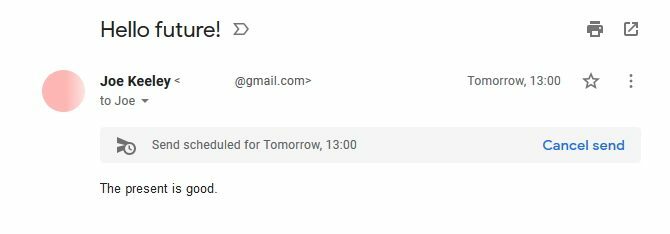 Annuler un e-mail planifié dans Gmail