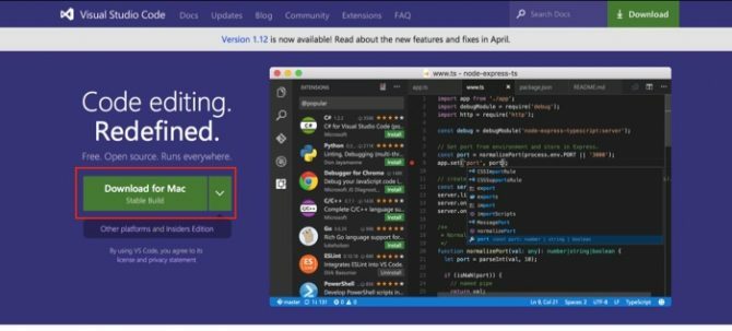 télécharger visual studio code mac