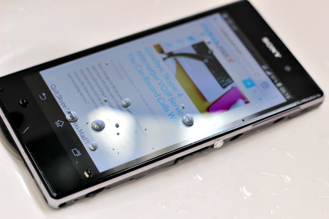 test du smartphone sony xperia z1