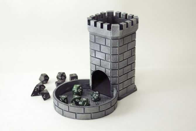 Les meilleurs imprimables 3D pour les jeux de table Fantasy RPGs tour de dés 670x447