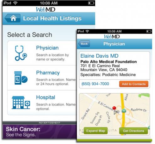 application webmd