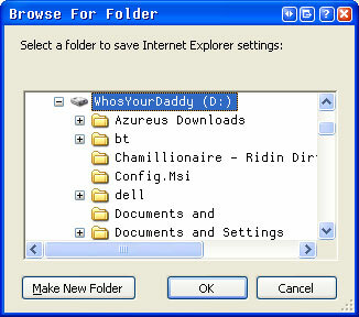 Sauvegarder et restaurer les paramètres de votre navigateur Internet Explorer iebackup3