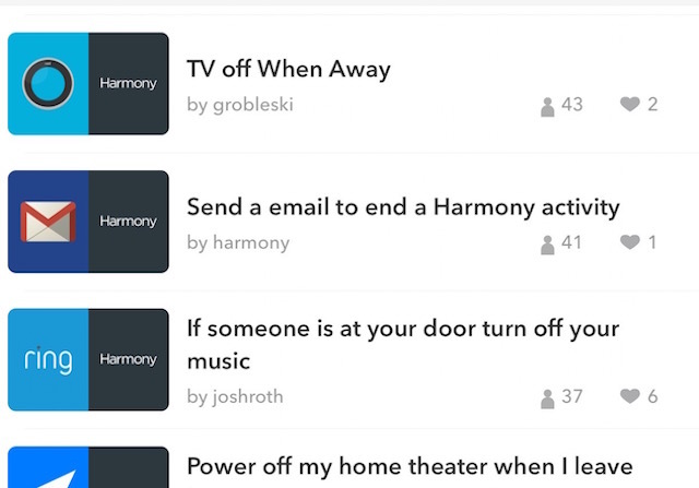 ifttt -harmony