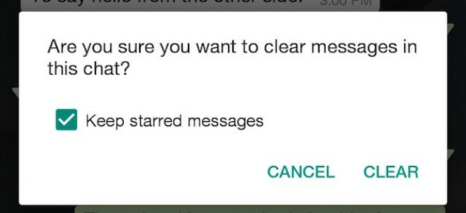 WhatsApp Clear Chat