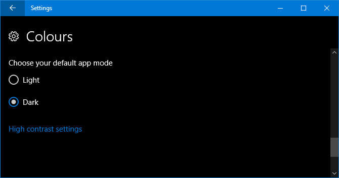 windows 10 mode sombre