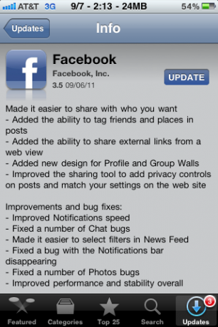 La nouvelle version de Facebook pour iPhone arrive sur l'App Store avec plusieurs améliorations [News] fbnew