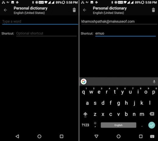 extension de texte gboard