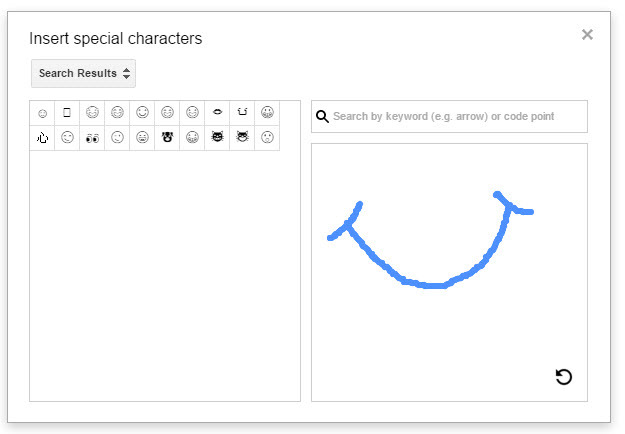 Google Drive - Insérer des caractères spéciaux