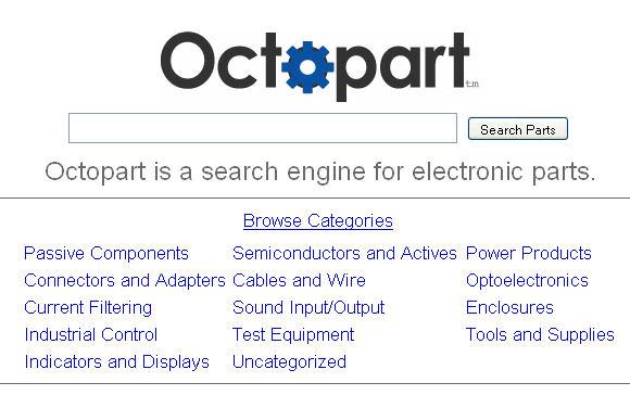 recherche de pièces électroniques