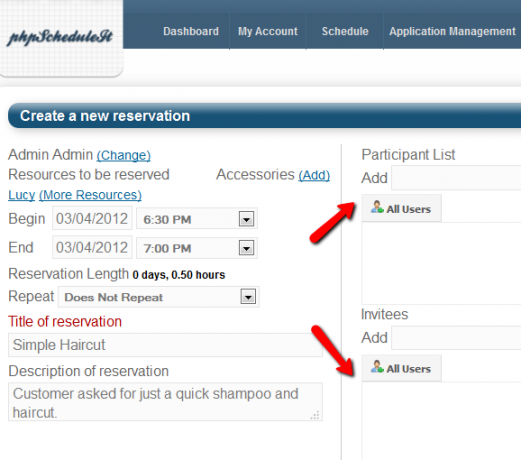 Planifiez des réservations et des rendez-vous pour votre entreprise avec phpScheduleIt scheduleIt13