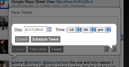 Pluggio - Un excellent client Twitter en ligne pour les utilisateurs de Netbook Schedule2