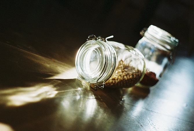 Boîtes en verre de nature morte