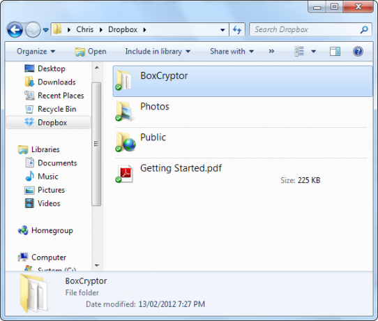 Chiffrez vos fichiers Dropbox avec BoxCryptor capture d'écran 041