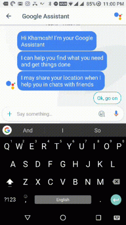 Envoi de Gboard GIF