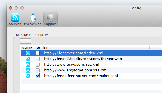 Freshfeed-configure