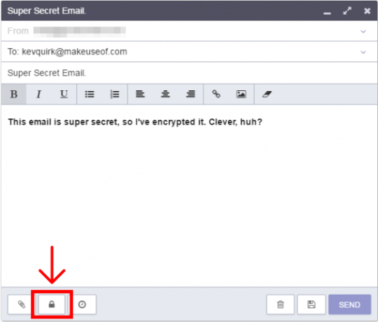 ProtonMail Compose Email Cadenas