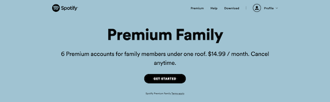 Famille Spotify Premium