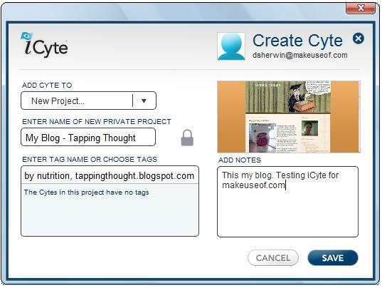 iCyte: capturez des pages Web et mettez du texte en surbrillance dans un Flash iCyte SC