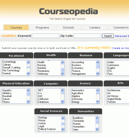 répertoire des cours collégiaux