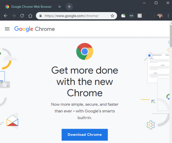 Accueil Google Chrome