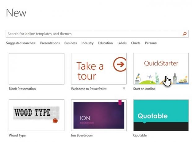 PowerPoint QuickStarter décrit instantanément toute nouvelle présentation et vous démarre du bon pied Démarrage rapide de PowerPoint
