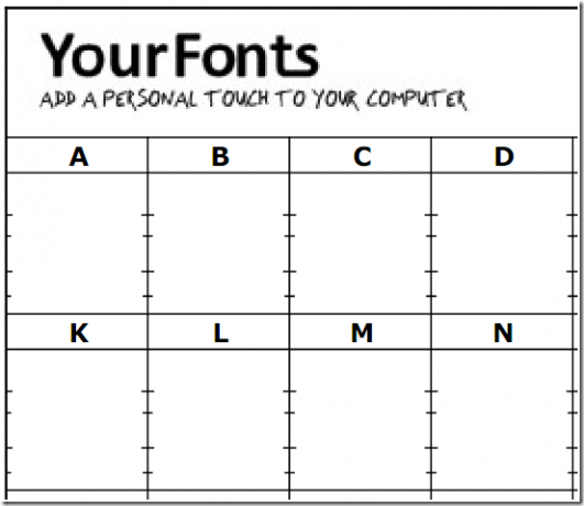 yourfontstemplateblank- créer une signature numérique