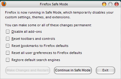 Mozilla Firefox Problèmes de chargement