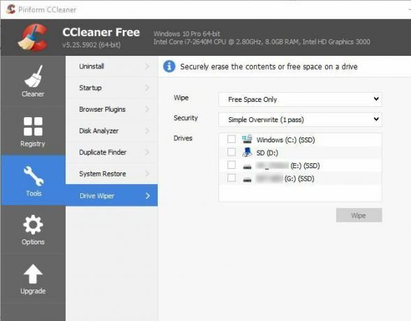 6 Trucs et astuces CCleaner pour nettoyer efficacement votre ordinateur 04 Essuie-glace CCleaner