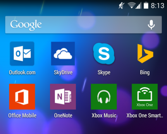 intégration windows-8-android