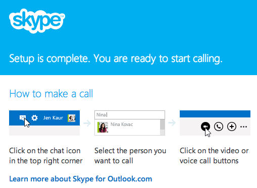 Activation du plug-in Skype