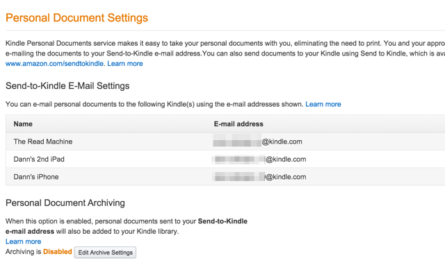 kindle-email-settings