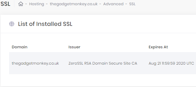 Installez le certificat SSL sur votre serveur
