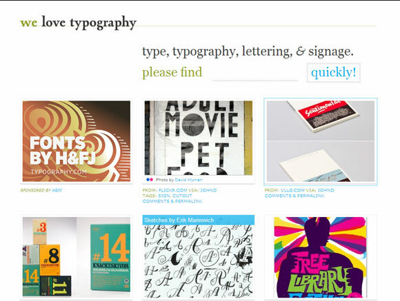 application web de typographie