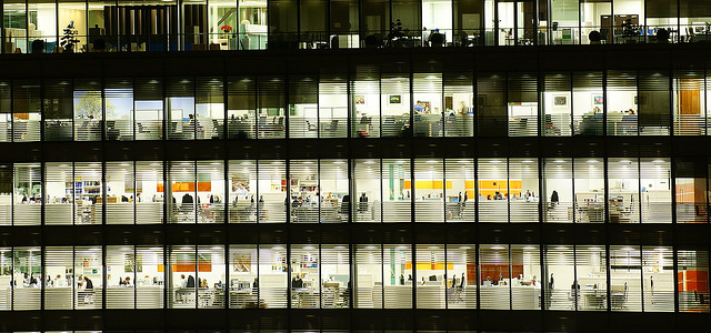 Immeuble de bureaux occupé