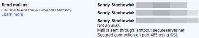 e-mails connectés à Gmail